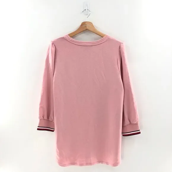 Tommy Hilfiger Striped‎ Long-Sleeve Top Bridal Rose L - Picture 4 of 5